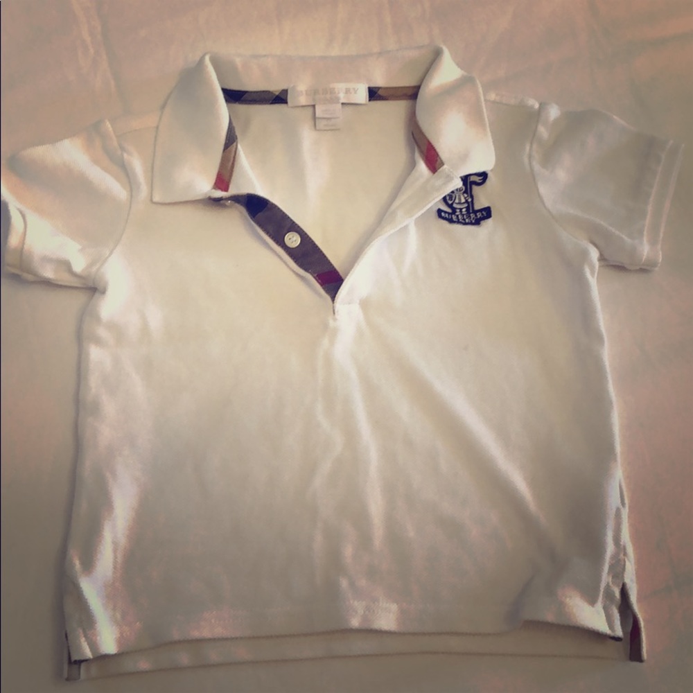 Burberry White Polo